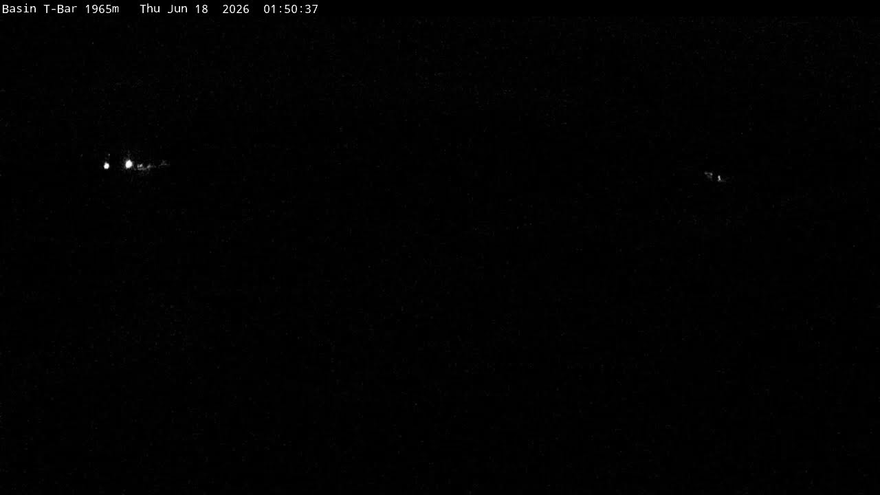 Thredbo Basin T-Bar Live snow cam captured at 17 June 2026, 3:55 pm