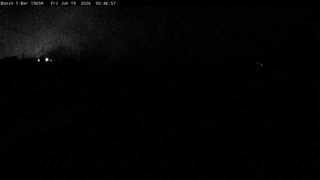 Thredbo Basin T-Bar Live snow cam captured at 18 June 2026, 2:48 pm