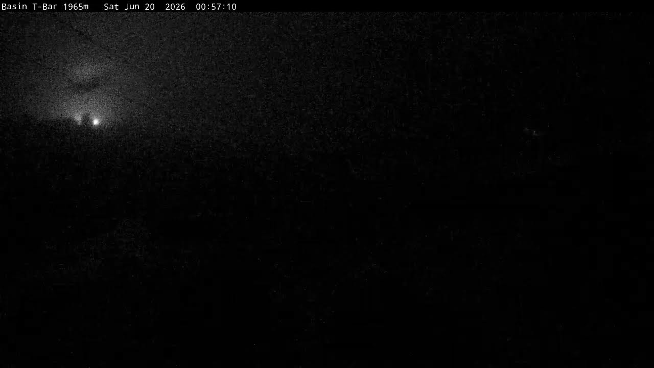 Thredbo Basin T-Bar Live snow cam captured at 19 June 2026, 3:00 pm