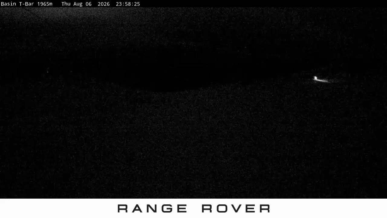 Thredbo Basin T-Bar Live snow cam captured at 6 August 2026 at 11:59 pm AEST