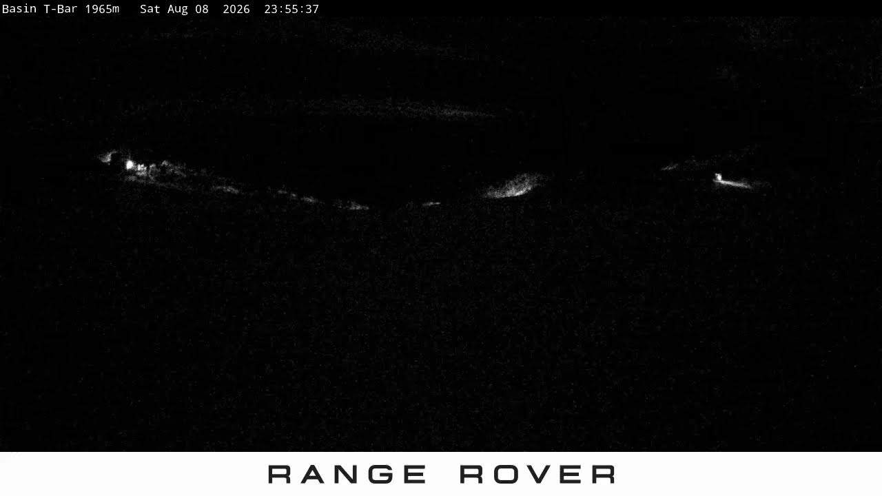 Thredbo Basin T-Bar Live snow cam captured at 8 August 2026 at 11:59 pm AEST