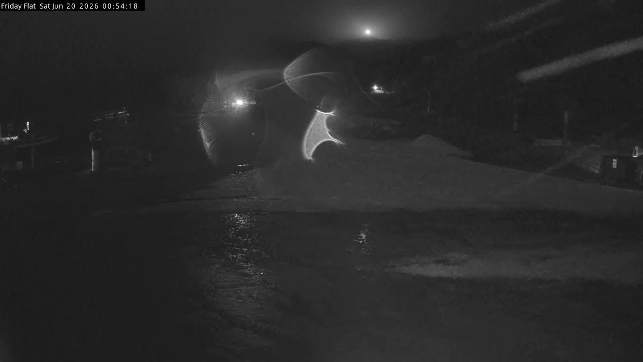 Thredbo Friday Flat Live snow cam captured at 19 June 2026, 2:55 pm