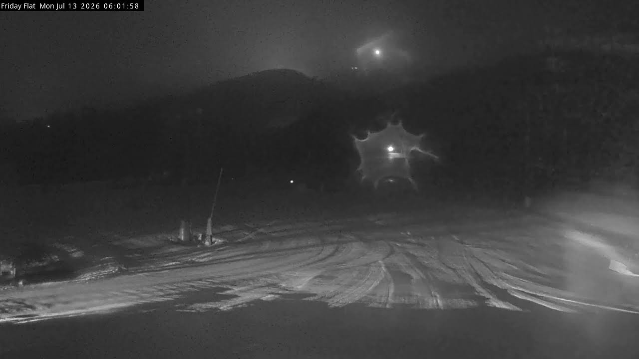 Thredbo Friday Flat Live snow cam captured at 13 July 2026 at 6:04 am AEST