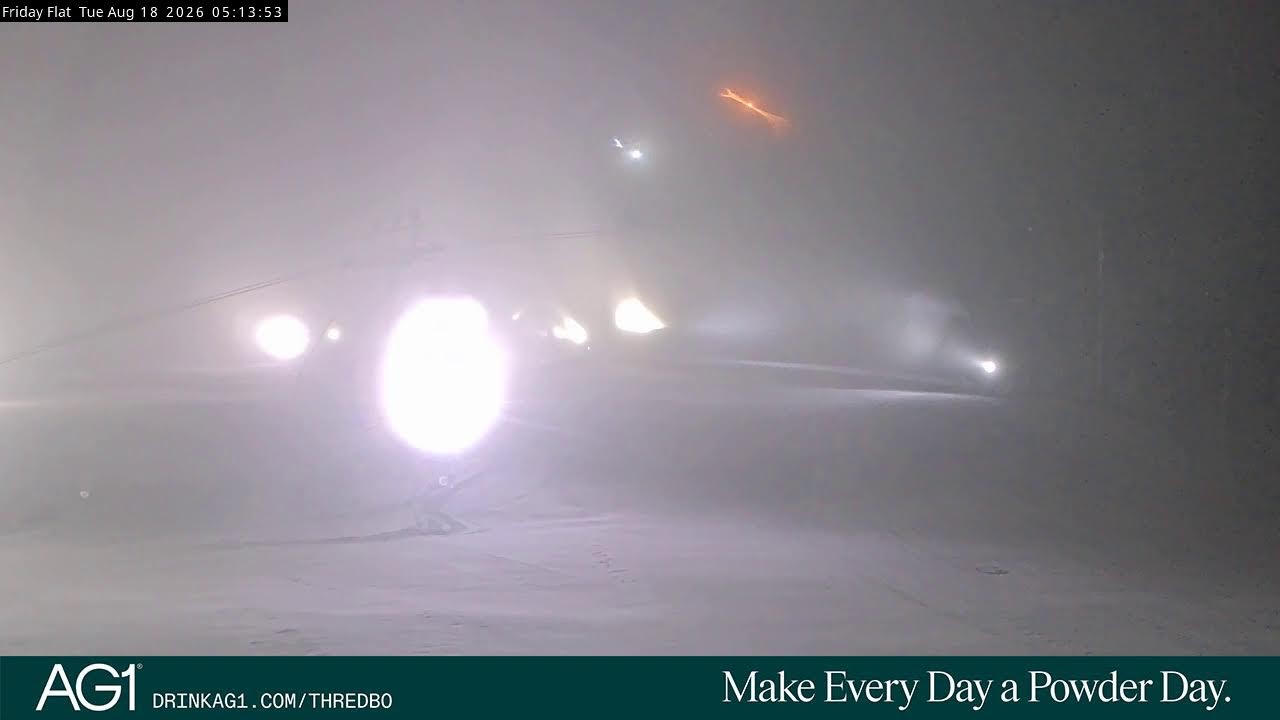 Thredbo Friday Flat Live snow cam captured at 18 August 2026 at 5:15 am AEST