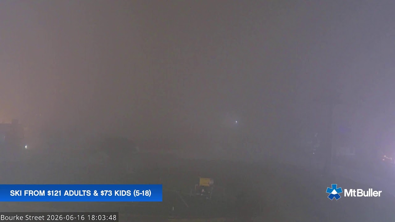 Mt Buller Bourke Street Live snow cam captured at 16 June 2026, 8:06 am