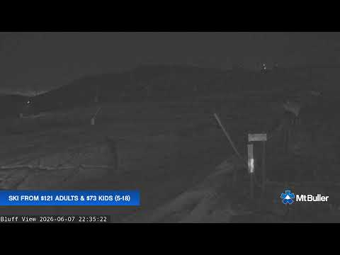 Mt Buller Skyline Live snow cam captured at 7 June 2026, 12:35 pm