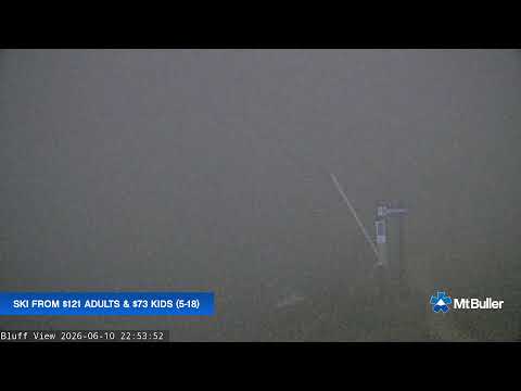 Mt Buller Skyline Live snow cam captured at 10 June 2026, 12:56 pm