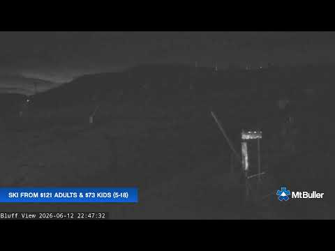 Mt Buller Skyline Live snow cam captured at 12 June 2026, 12:50 pm