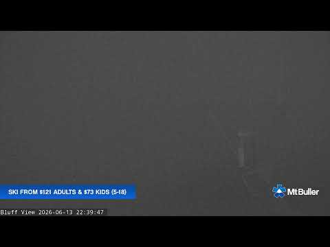 Mt Buller Skyline Live snow cam captured at 13 June 2026, 12:44 pm
