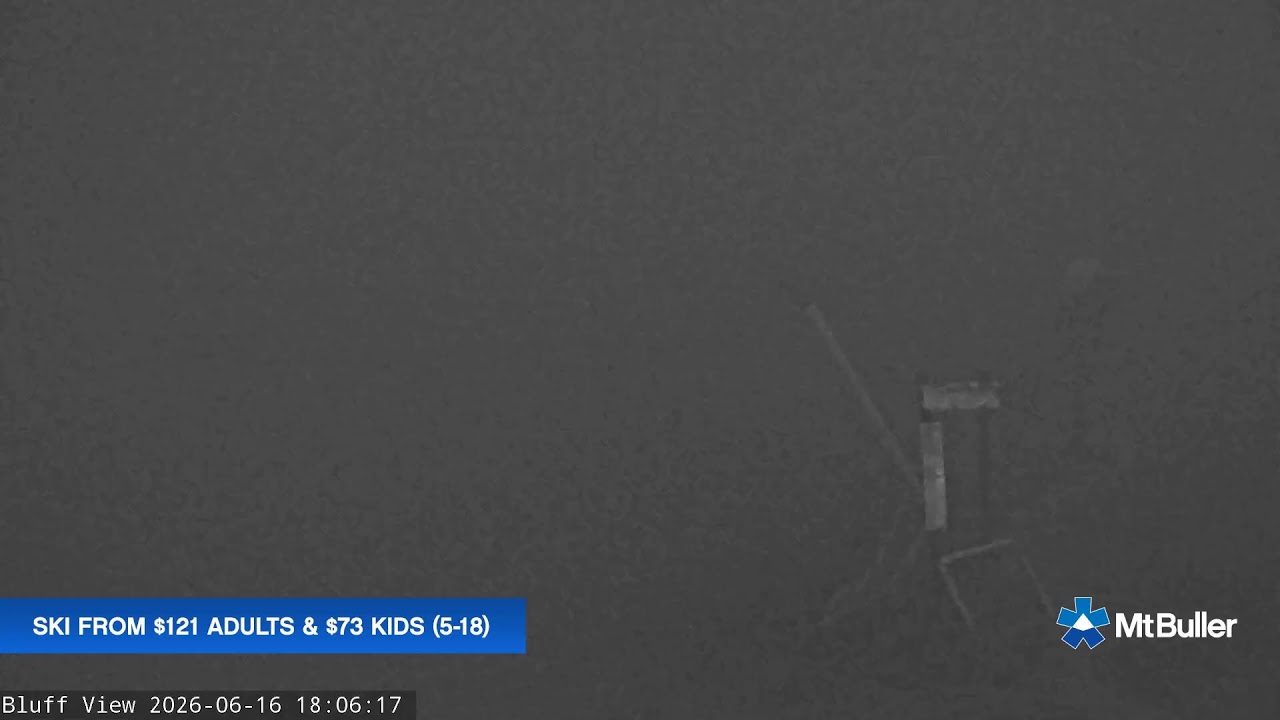Mt Buller Skyline Live snow cam captured at 16 June 2026, 8:06 am