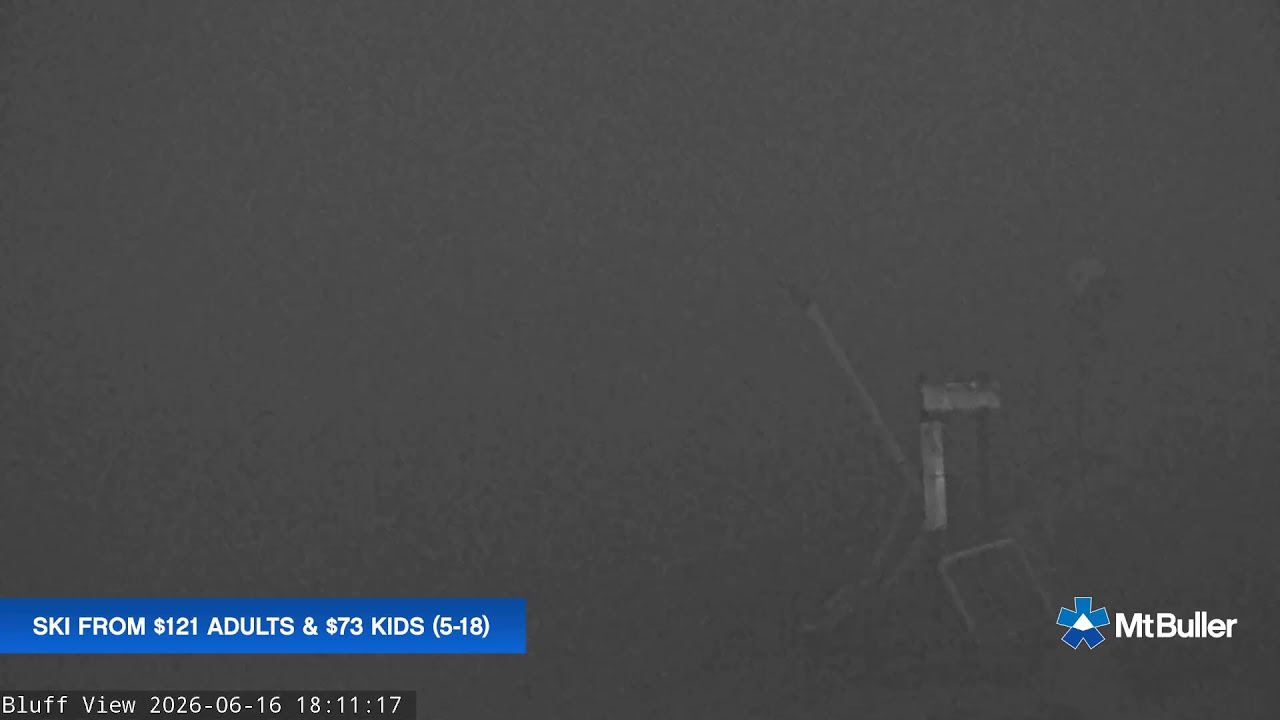 Mt Buller Skyline Live snow cam captured at 16 June 2026, 8:12 am