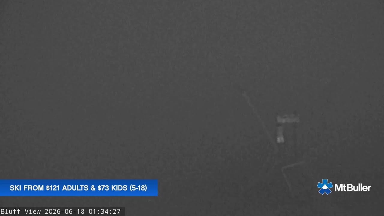 Mt Buller Skyline Live snow cam captured at 17 June 2026, 3:36 pm