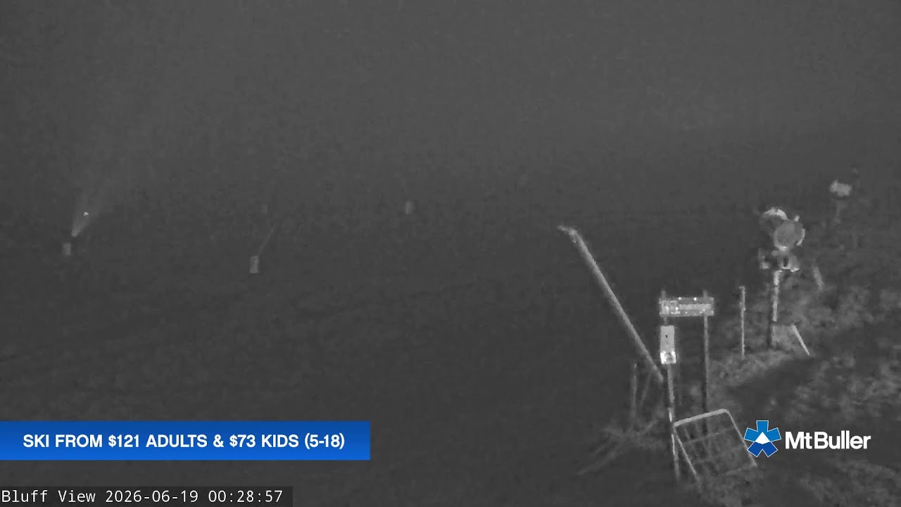 Mt Buller Skyline Live snow cam captured at 18 June 2026, 2:29 pm
