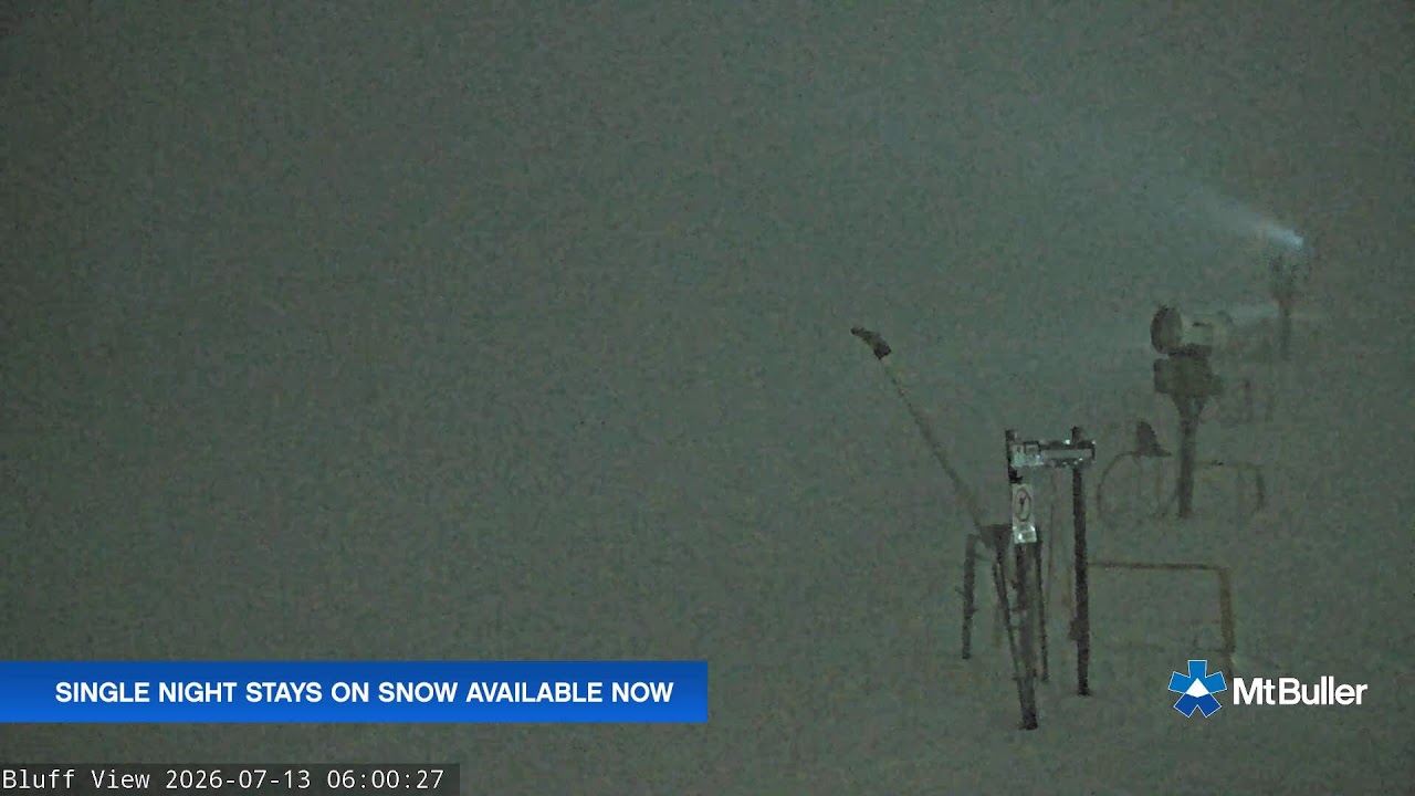 Mt Buller Skyline Live snow cam captured at 13 July 2026 at 6:03 am AEST