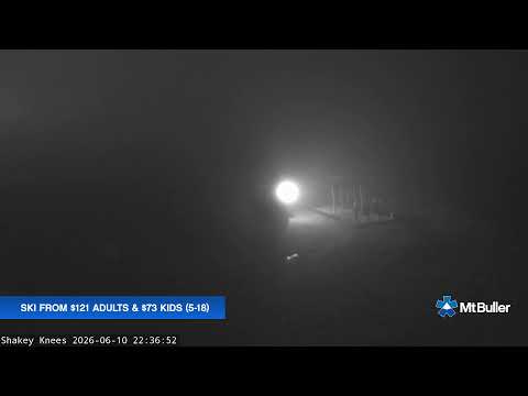Mt Buller Shakey Knees Live snow cam captured at 10 June 2026, 12:38 pm