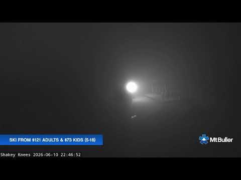 Mt Buller Shakey Knees Live snow cam captured at 10 June 2026, 12:50 pm