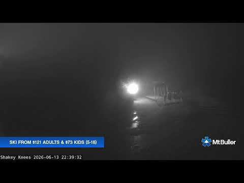 Mt Buller Shakey Knees Live snow cam captured at 13 June 2026, 12:44 pm