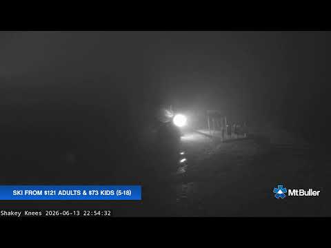 Mt Buller Shakey Knees Live snow cam captured at 13 June 2026, 12:56 pm