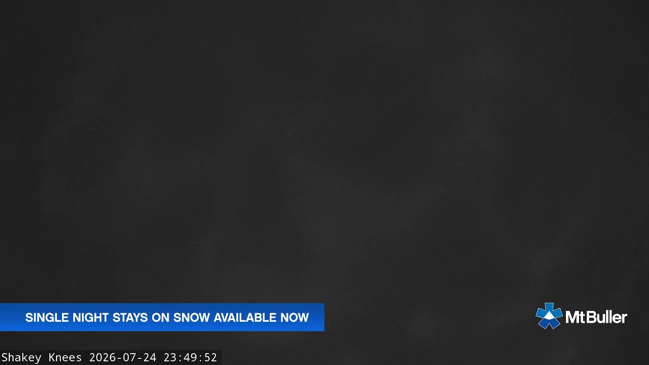 Mt Buller Shakey Knees Live snow cam captured at 24 July 2026 at 11:54 pm AEST