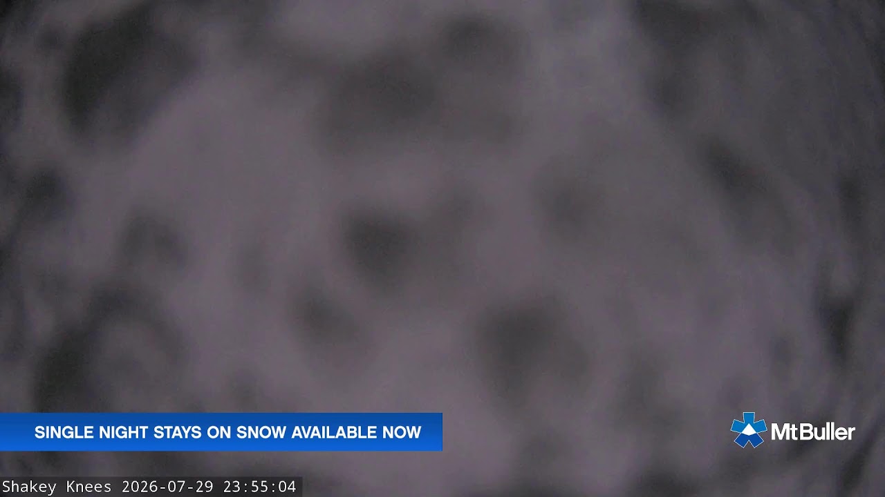 Mt Buller Shakey Knees Live snow cam captured at 29 July 2026 at 11:59 pm AEST