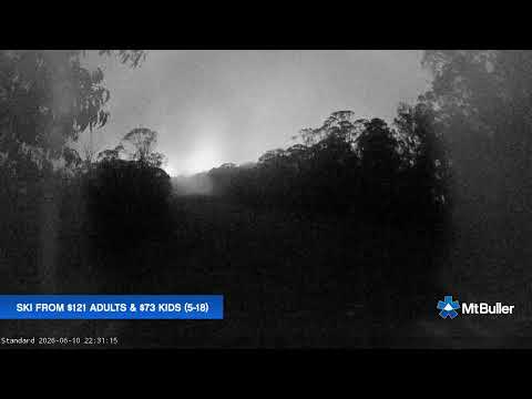 Mt Buller Standard Run Live snow cam captured at 10 June 2026, 12:32 pm