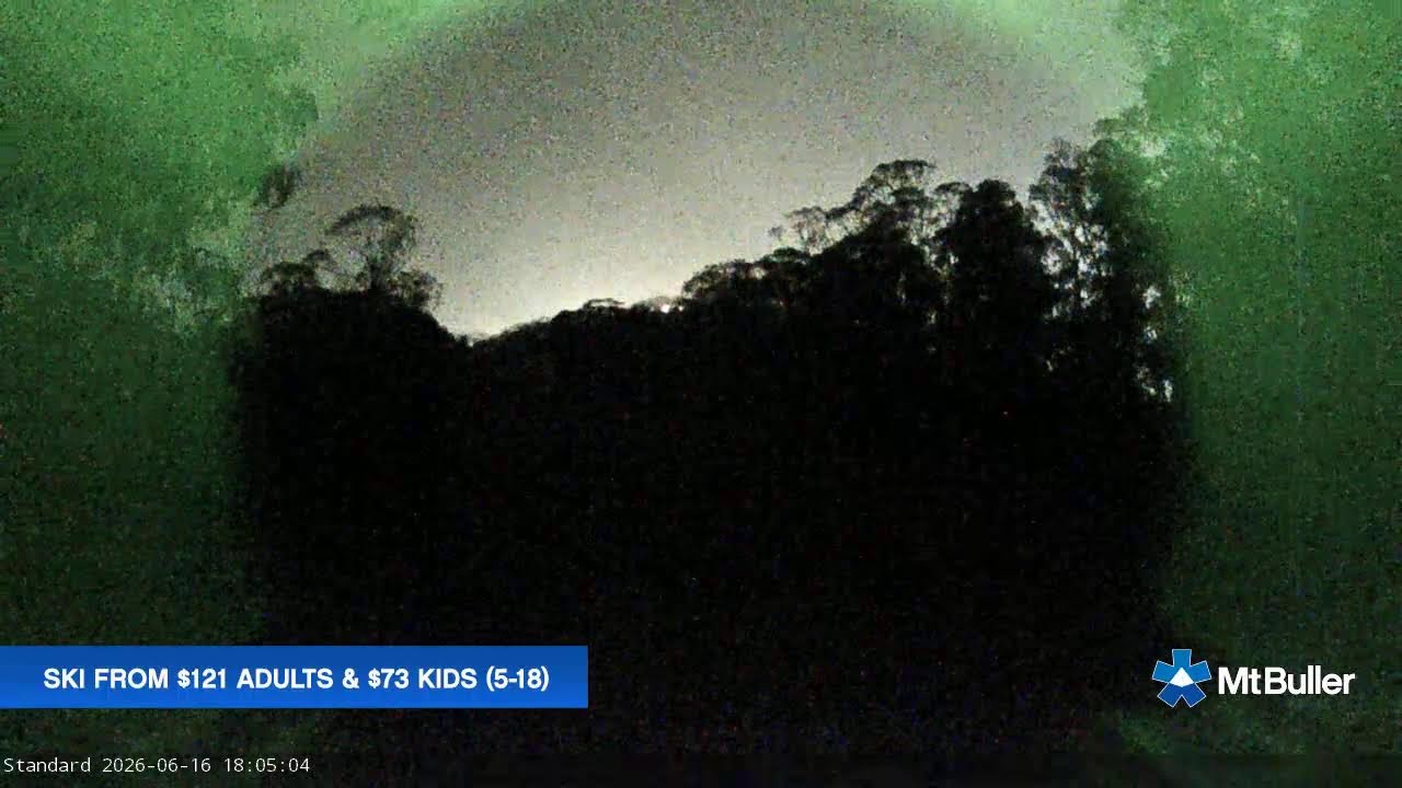 Mt Buller Standard Run Live snow cam captured at 16 June 2026, 8:06 am