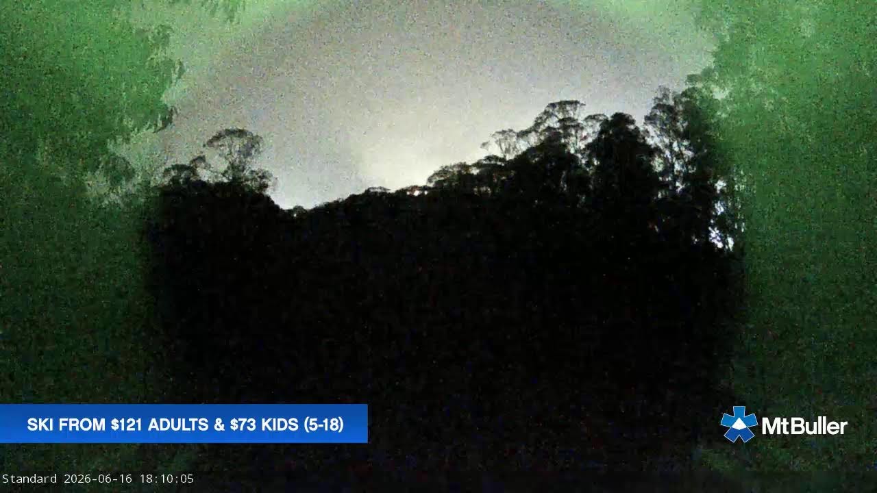 Mt Buller Standard Run Live snow cam captured at 16 June 2026, 8:12 am