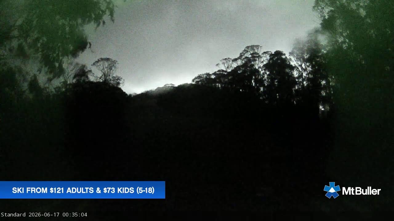 Mt Buller Standard Run Live snow cam captured at 16 June 2026, 2:36 pm
