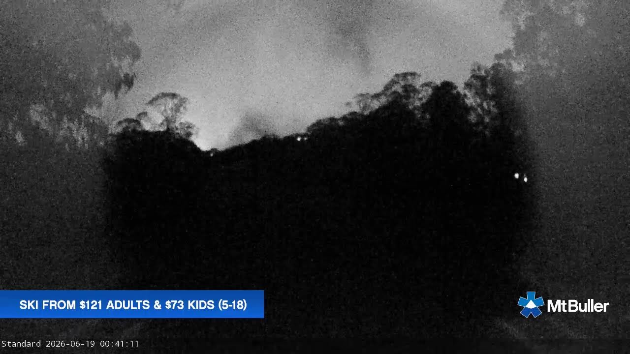 Mt Buller Standard Run Live snow cam captured at 18 June 2026, 2:41 pm