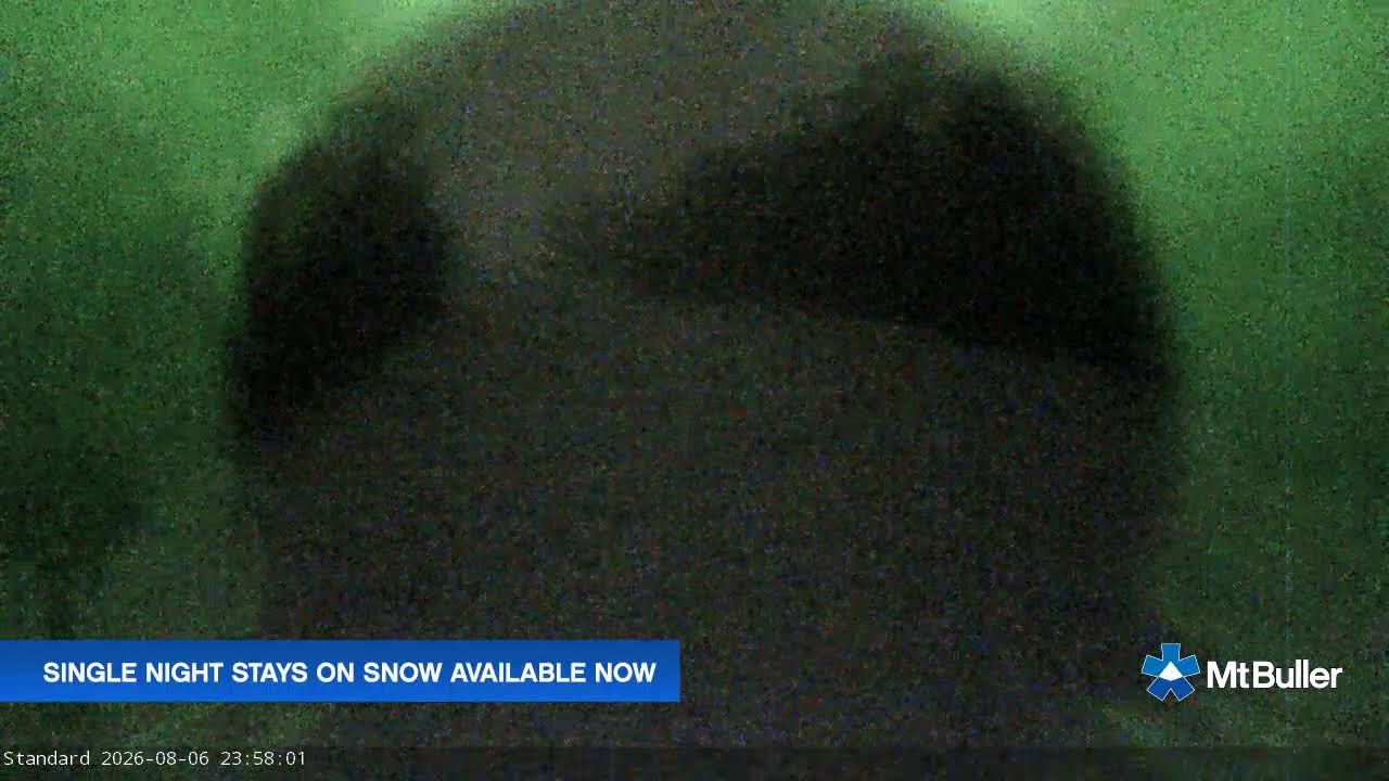 Mt Buller Standard Run Live snow cam captured at 6 August 2026 at 11:59 pm AEST