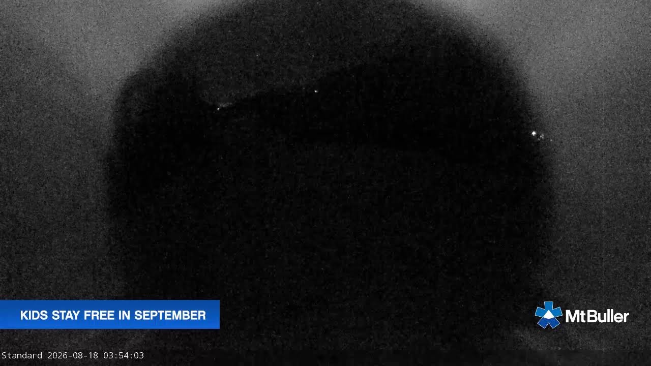 Mt Buller Standard Run Live snow cam captured at 18 August 2026 at 3:55 am AEST