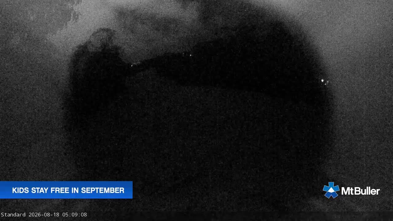 Mt Buller Standard Run Live snow cam captured at 18 August 2026 at 5:13 am AEST