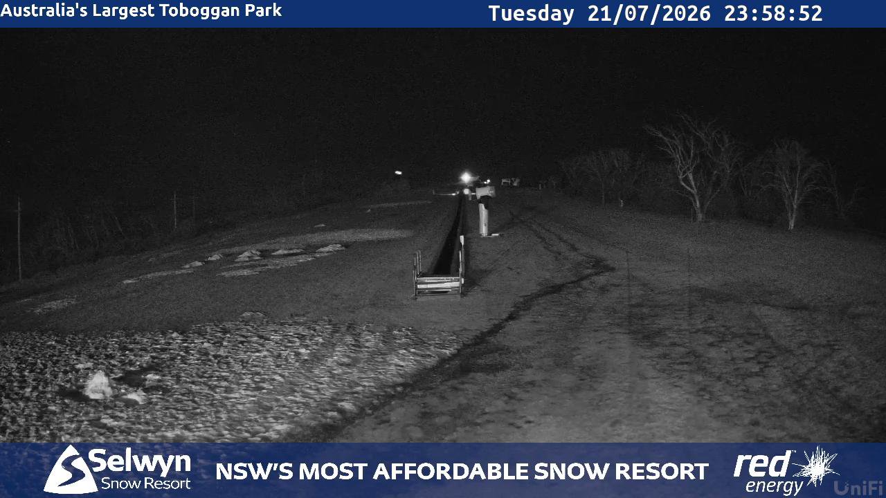 Selwyn Snow Resort Selwyn Live Stream snow cam captured at 21 July 2026 at 11:58 pm AEST