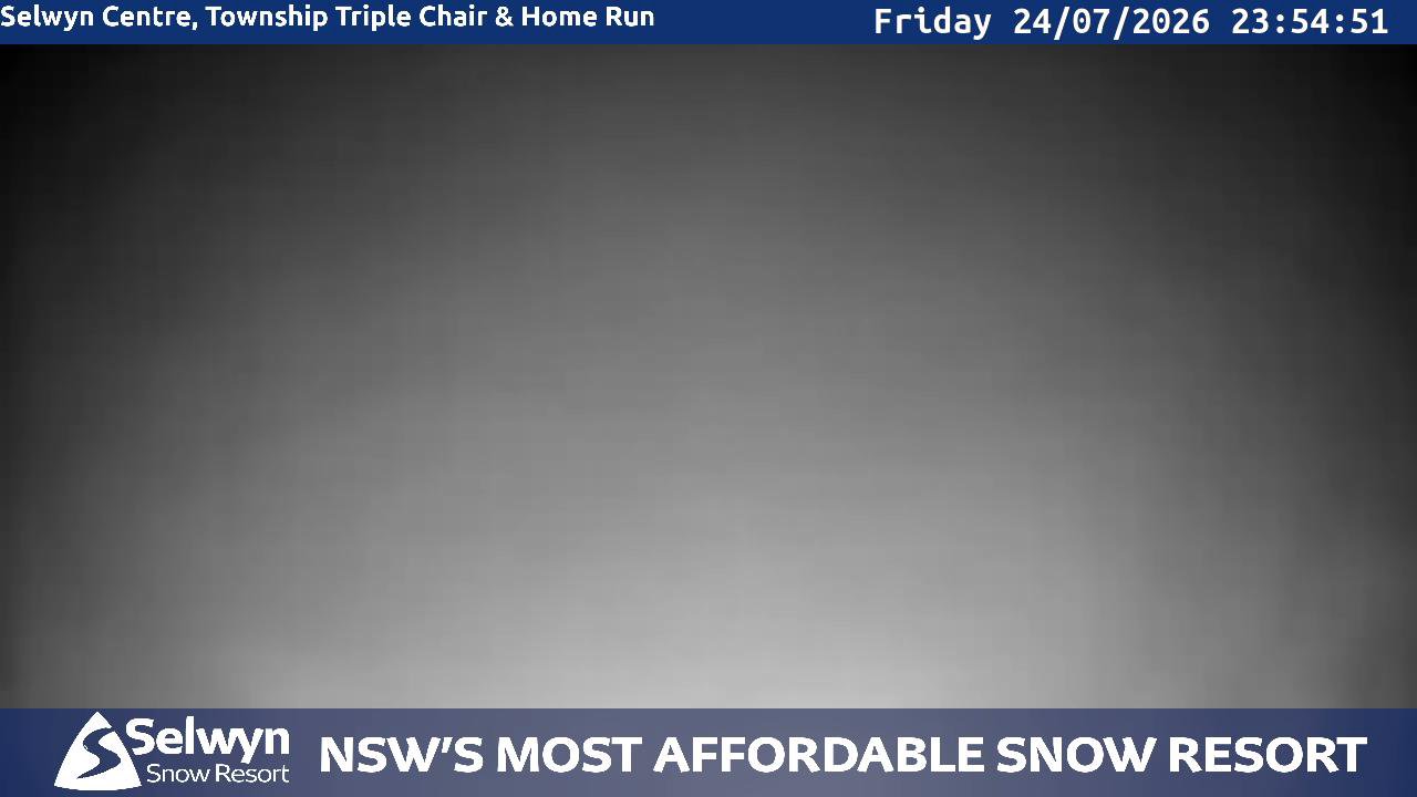 Selwyn Snow Resort Selwyn Live Stream snow cam captured at 24 July 2026 at 11:55 pm AEST