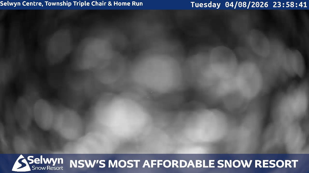 Selwyn Snow Resort Selwyn Live Stream snow cam captured at 4 August 2026 at 11:59 pm AEST