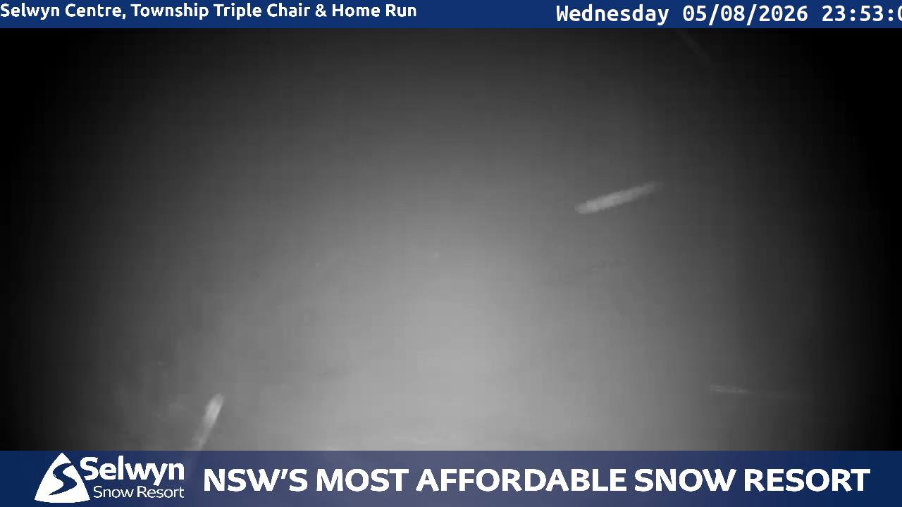 Selwyn Snow Resort Selwyn Live Stream snow cam captured at 5 August 2026 at 11:53 pm AEST