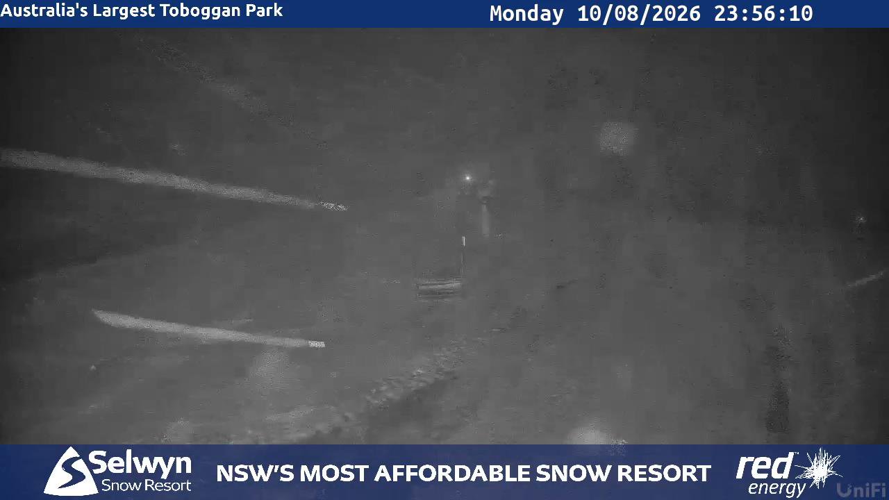 Selwyn Snow Resort Selwyn Live Stream snow cam captured at 10 August 2026 at 11:56 pm AEST
