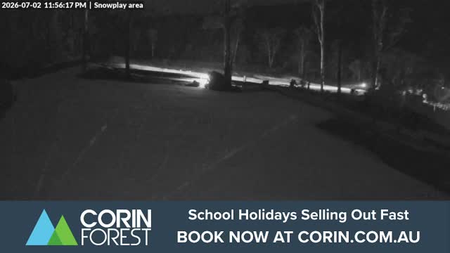 Corin Forest Snowplay Area Live snow cam captured at 2 July 2026 at 11:56 pm AEST