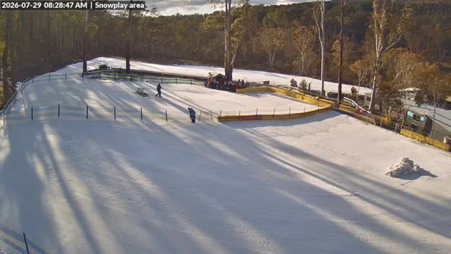 Corin Forest Snowplay Area Live snow cam captured at 29 July 2026 at 8:29 am AEST