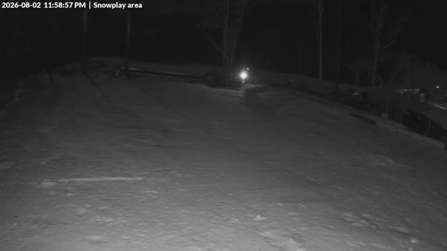 Corin Forest Snowplay Area Live snow cam captured at 2 August 2026 at 11:59 pm AEST