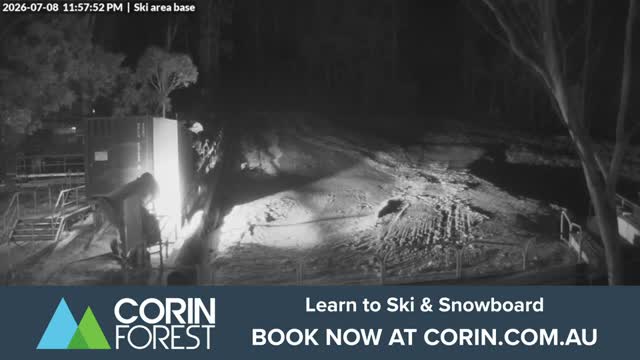 Corin Forest Ski Area Live snow cam captured at 8 July 2026 at 11:58 pm AEST