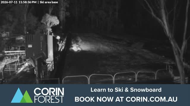 Corin Forest Ski Area Live snow cam captured at 11 July 2026 at 11:59 pm AEST