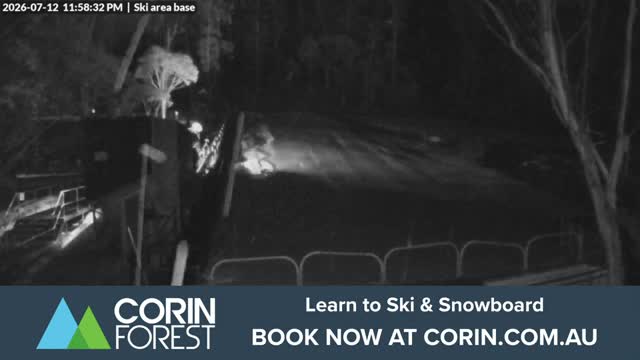 Corin Forest Ski Area Live snow cam captured at 12 July 2026 at 11:58 pm AEST