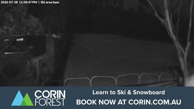 Corin Forest Ski Area Live snow cam captured at 28 July 2026 at 11:59 pm AEST
