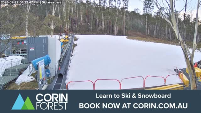 Corin Forest Ski Area Live snow cam captured at 29 July 2026 at 4:23 pm AEST