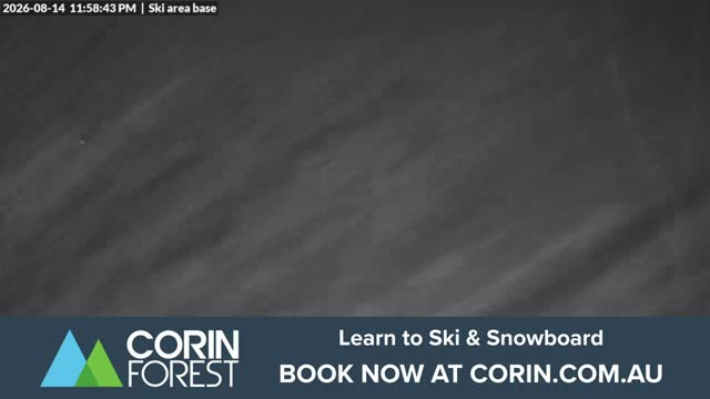 Corin Forest Ski Area Live snow cam captured at 14 August 2026 at 11:59 pm AEST
