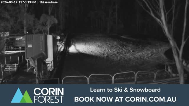 Corin Forest Ski Area Live snow cam captured at 17 August 2026 at 11:58 pm AEST