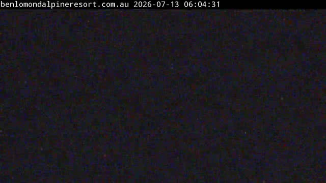 Ben Lomond Summit / Front Valley snow cam captured at 13 July 2026 at 6:04 am AEST