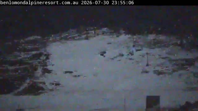 Ben Lomond Summit / Front Valley snow cam captured at 30 July 2026 at 11:55 pm AEST