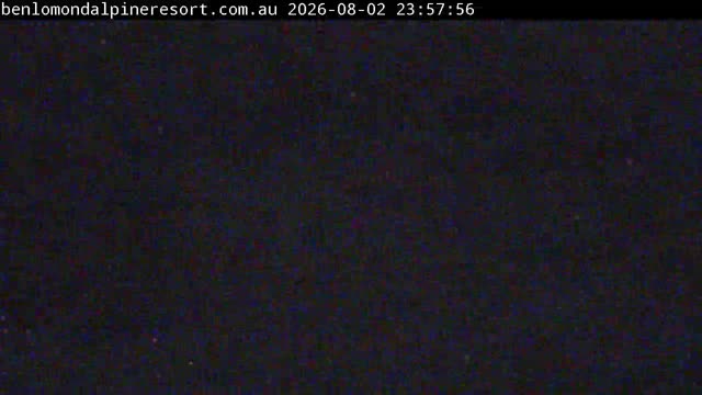 Ben Lomond Summit / Front Valley snow cam captured at 2 August 2026 at 11:58 pm AEST